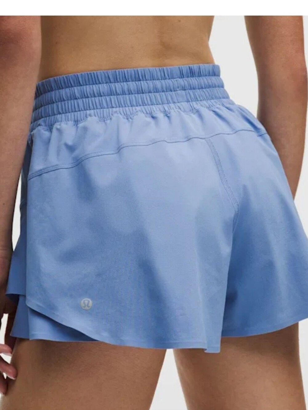 Lululemon Shake It Out High-Rise Running Shorts 2.5" Blue Size Large L LW7DK0S